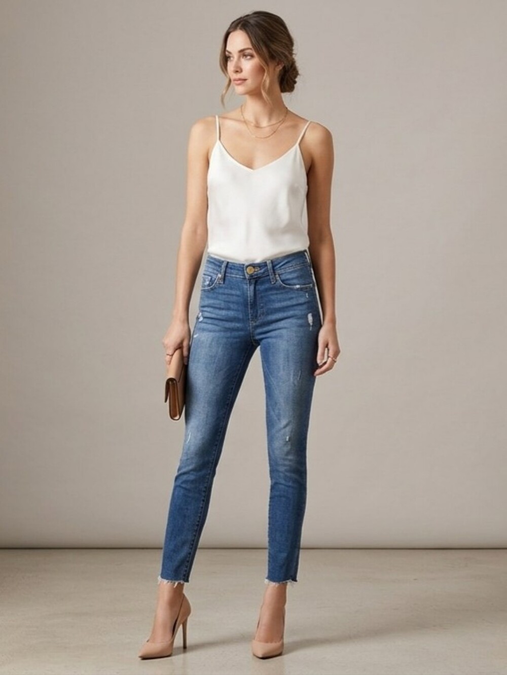 Frame Denim Women's Le  Skinny Jeans in Blue Wash‎